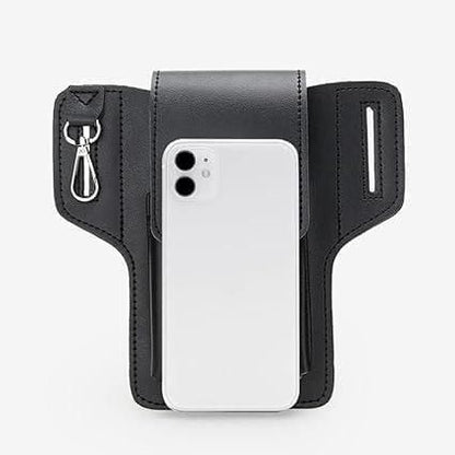 Multipurpose PU Leather Mobile Pouch with Belt Loop